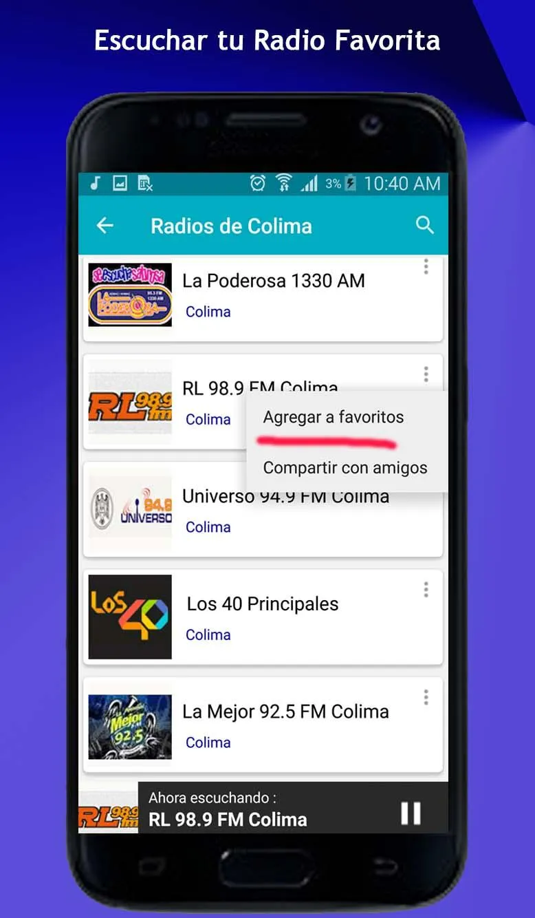 Radio Colima | Indus Appstore | Screenshot