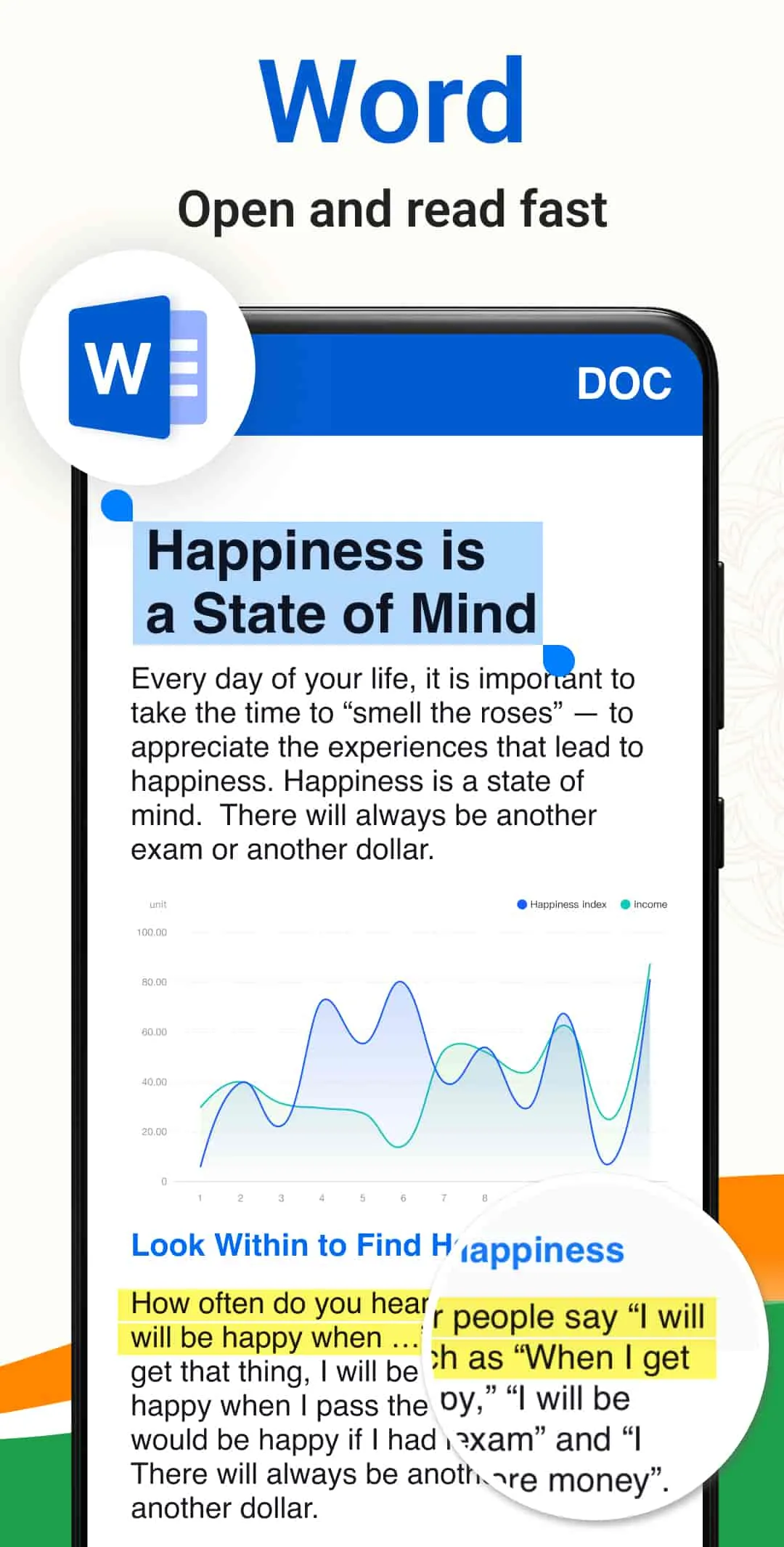 Document Reader: PDF, DOC, XLS | Indus Appstore | Screenshot