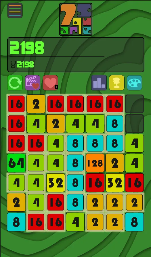 7 Square - Number Merge Puzzle | Indus Appstore | Screenshot