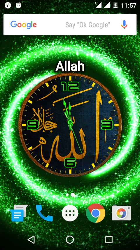 Allah Clock Live Wallpaper | Indus Appstore | Screenshot