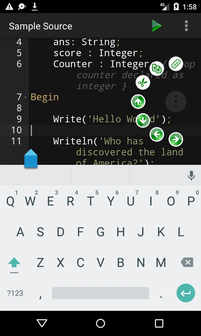 Pascal Programming Compiler | Indus Appstore | Screenshot