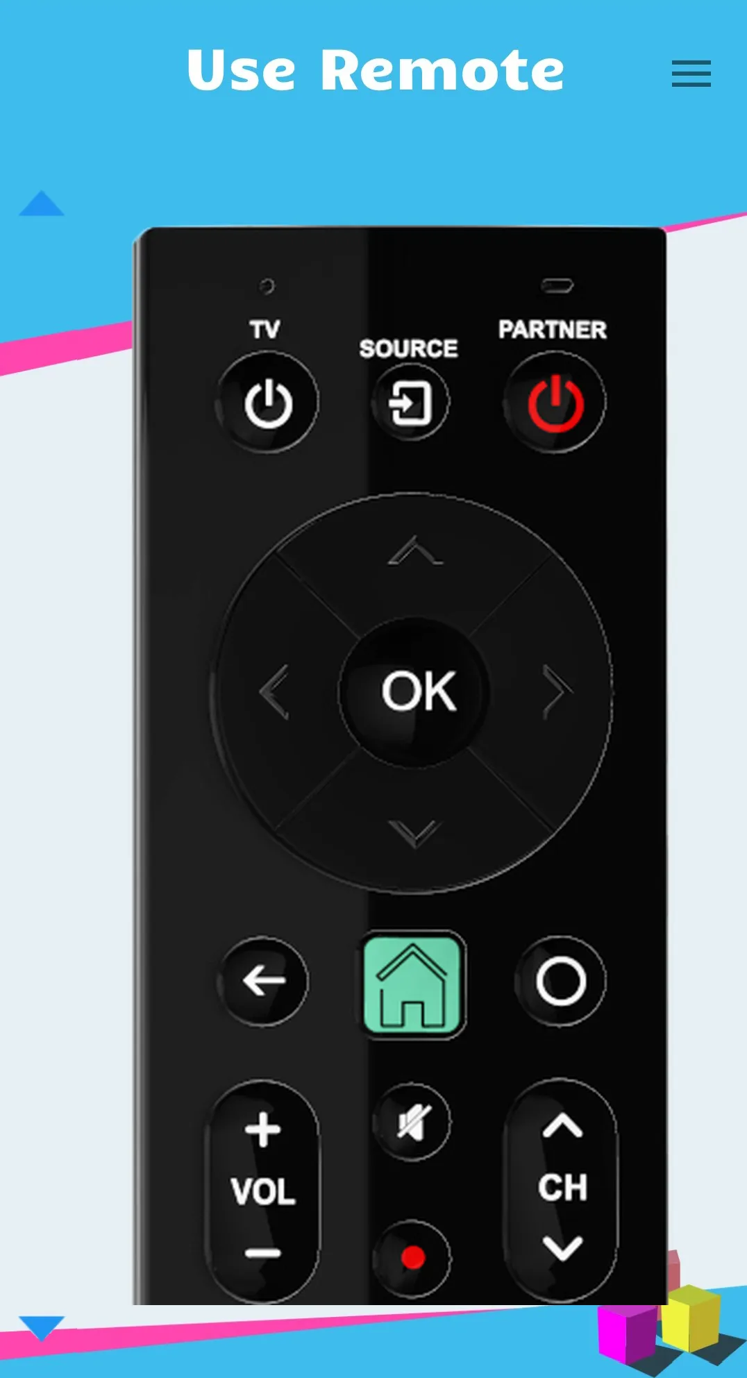 Remote control for PartnerTV | Indus Appstore | Screenshot