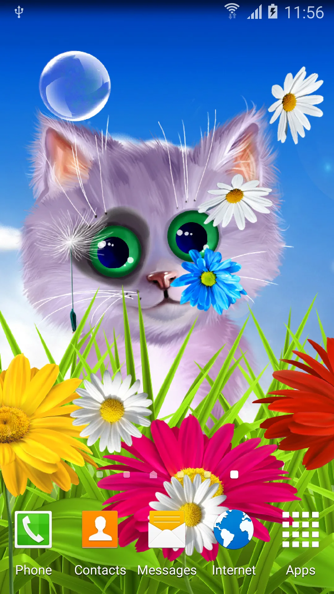 Spring Kitten Live Wallpaper | Indus Appstore | Screenshot