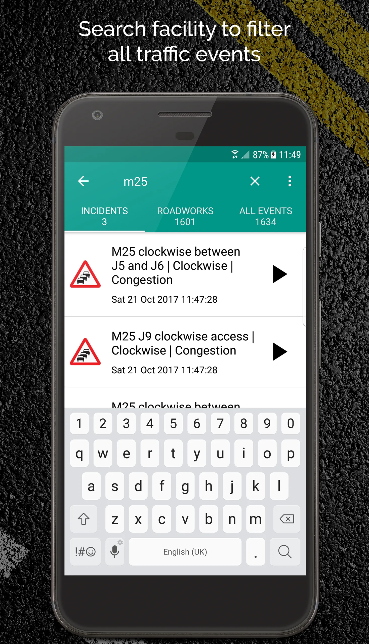 All of England Traffic News | Indus Appstore | Screenshot