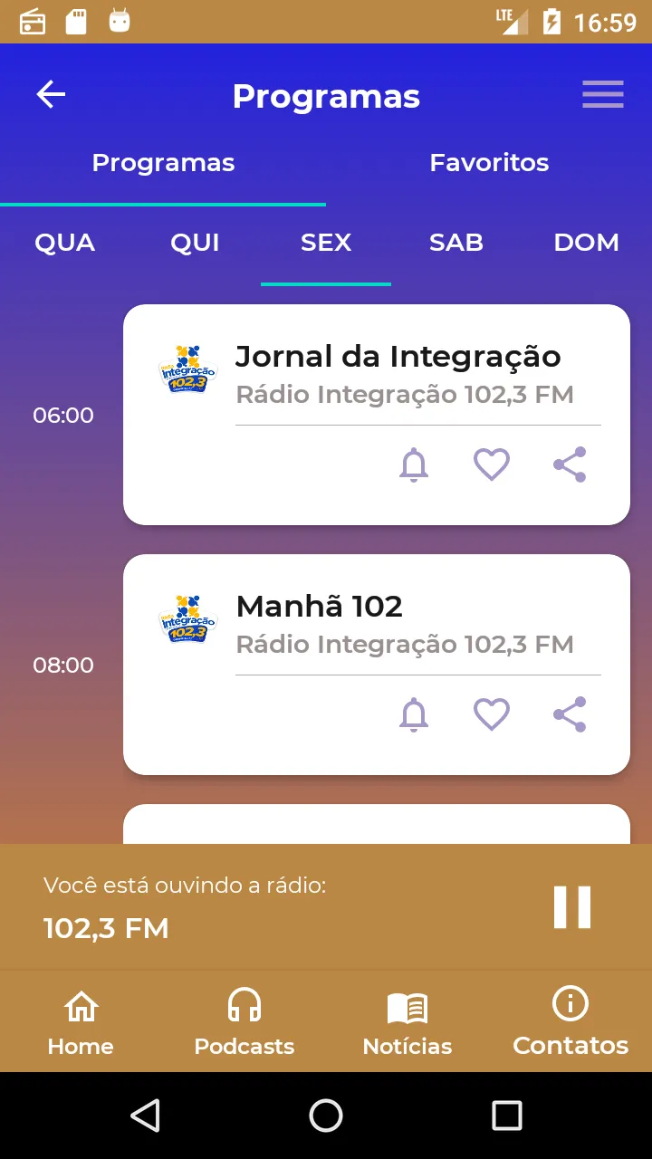 Rádio Integração 102,3 FM | Indus Appstore | Screenshot