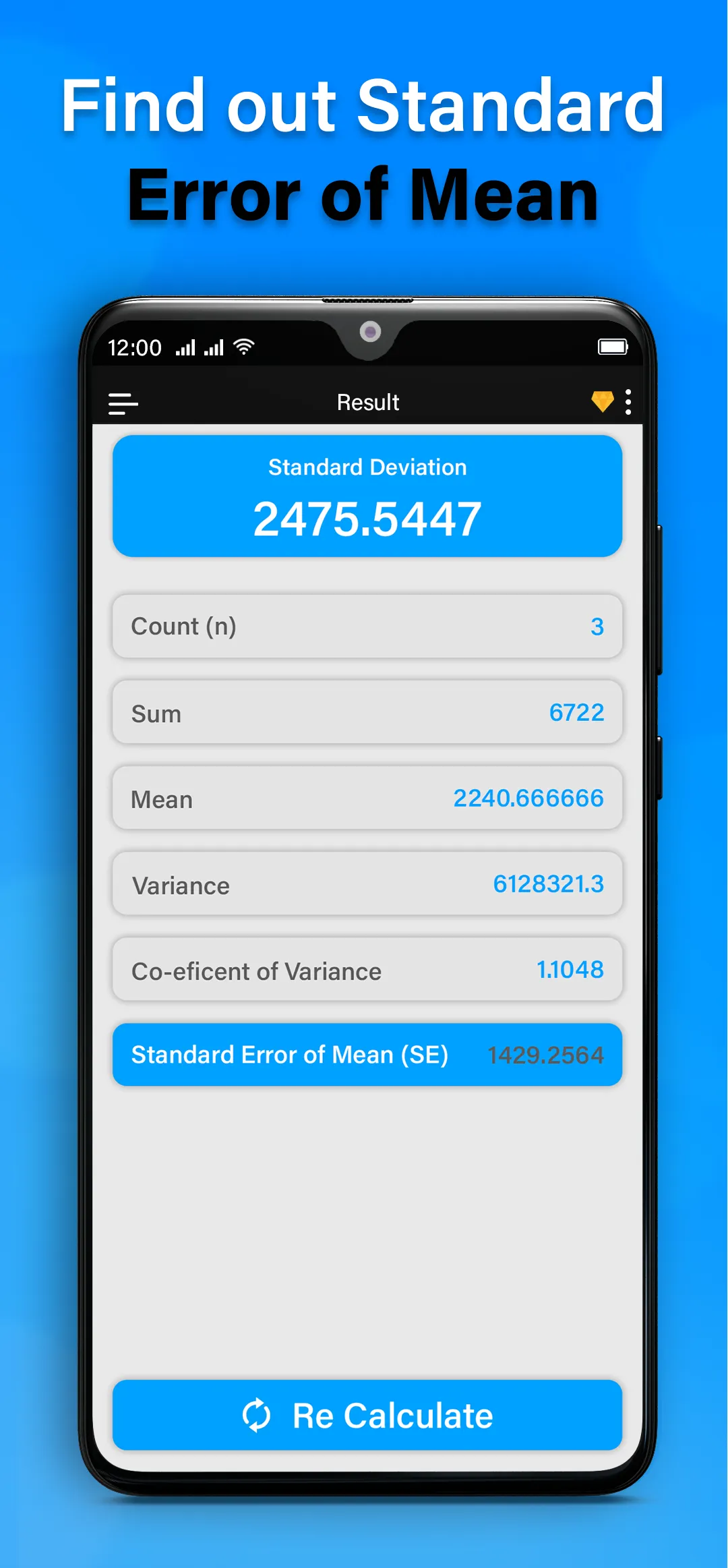 Standard Deviation Calculator | Indus Appstore | Screenshot