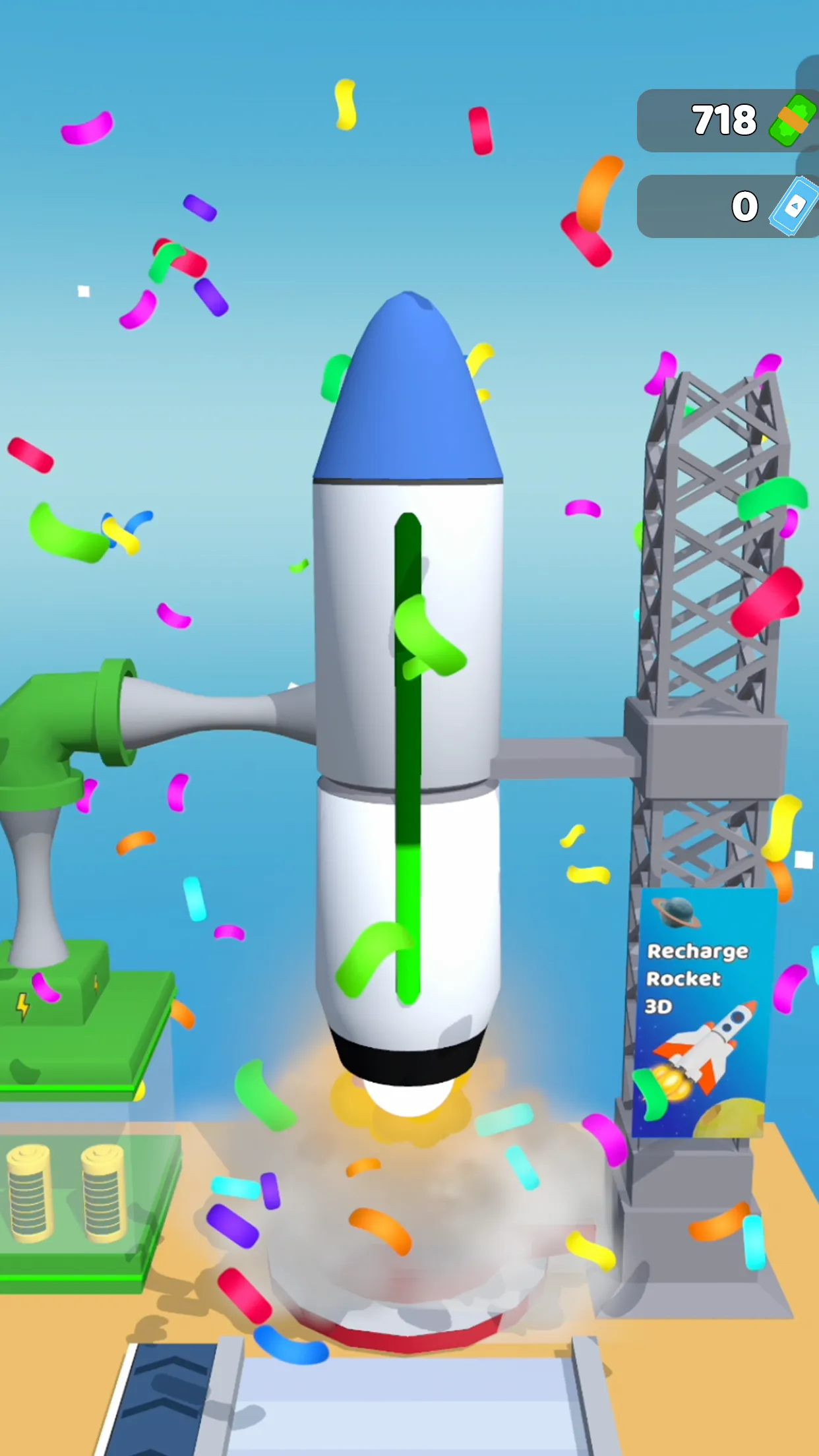 Recharge Rocket 3D | Indus Appstore | Screenshot