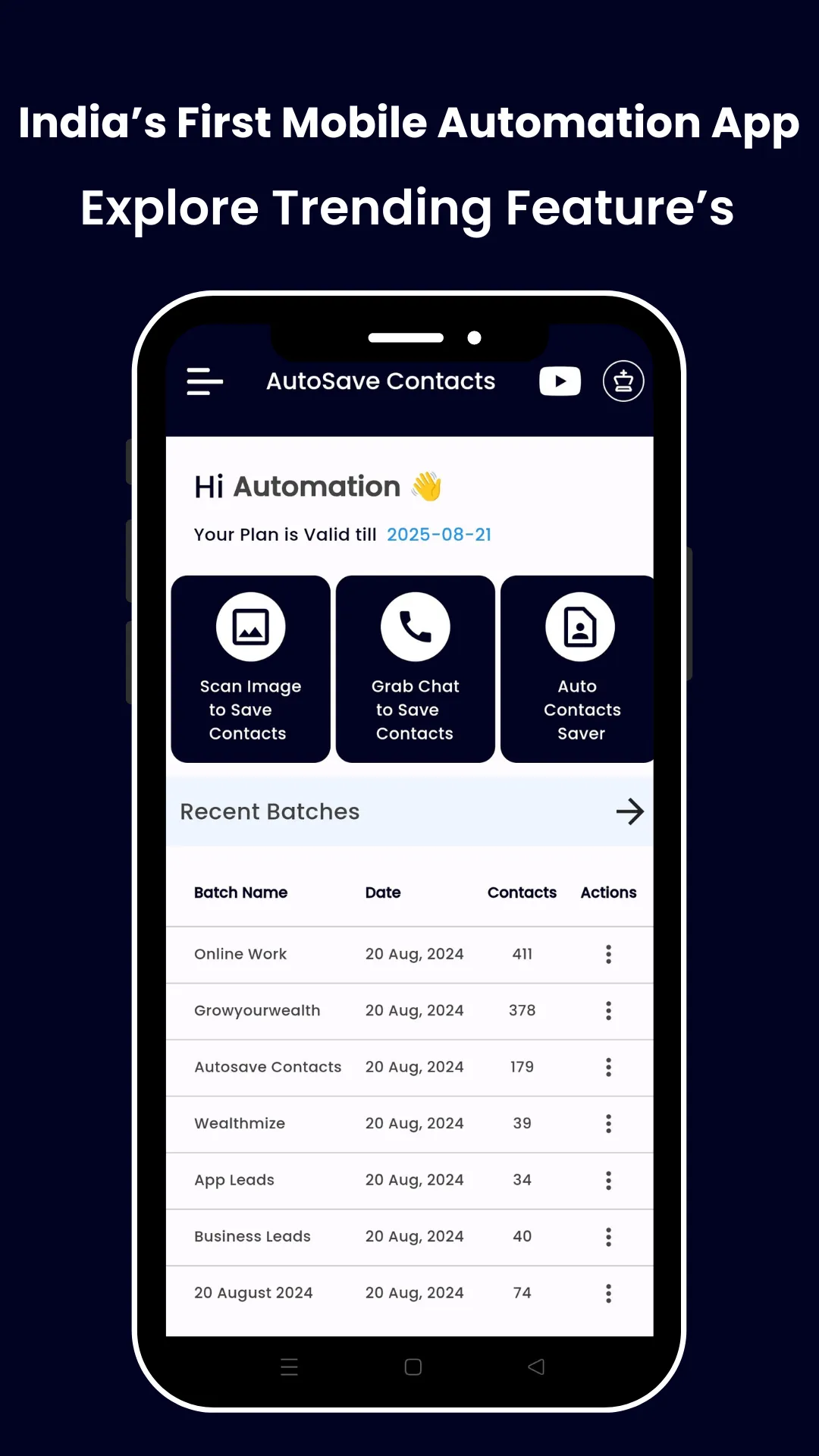 Autosave Contacts | Indus Appstore | Screenshot