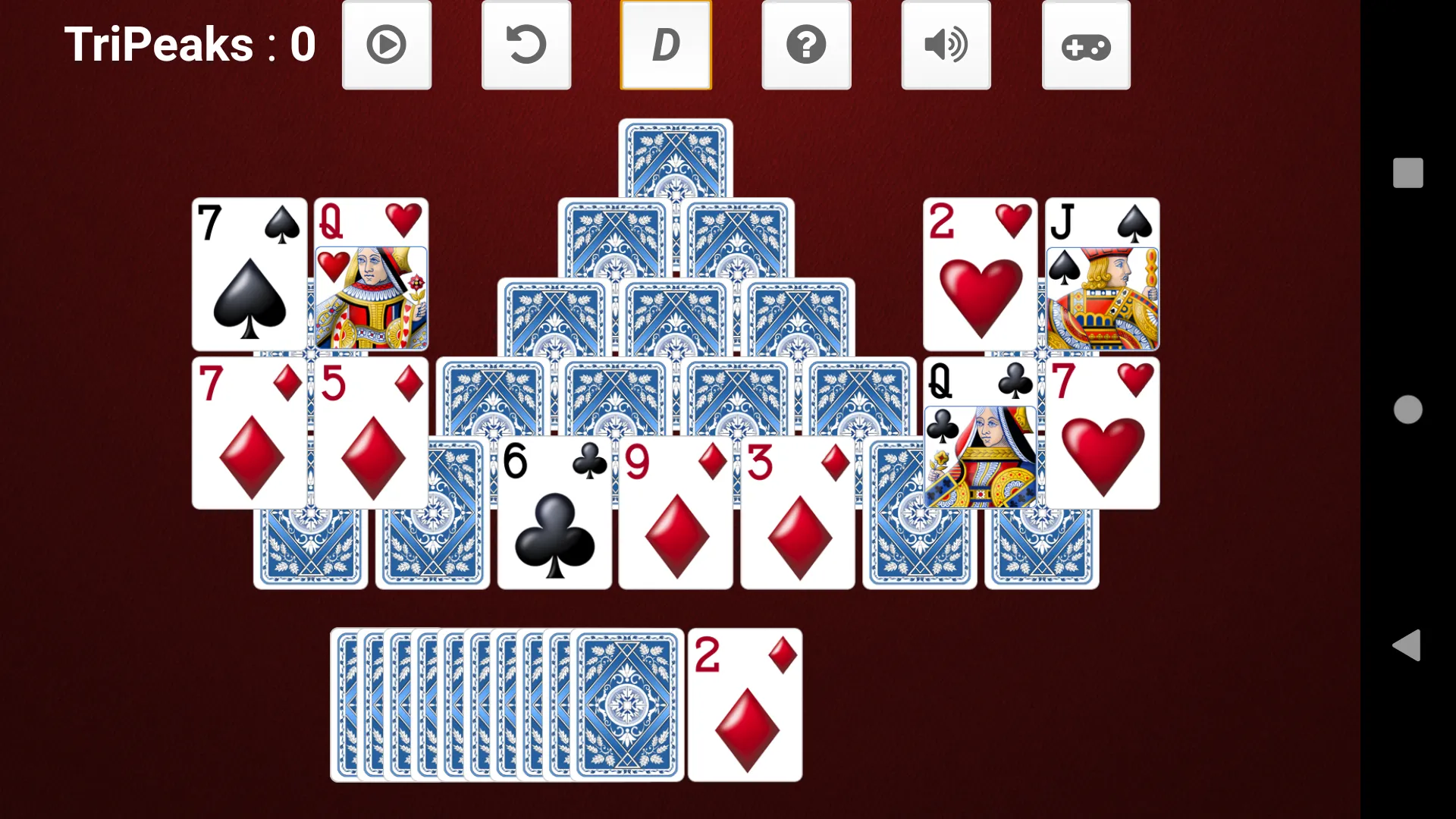 Tri-Peaks Solitaire | Indus Appstore | Screenshot