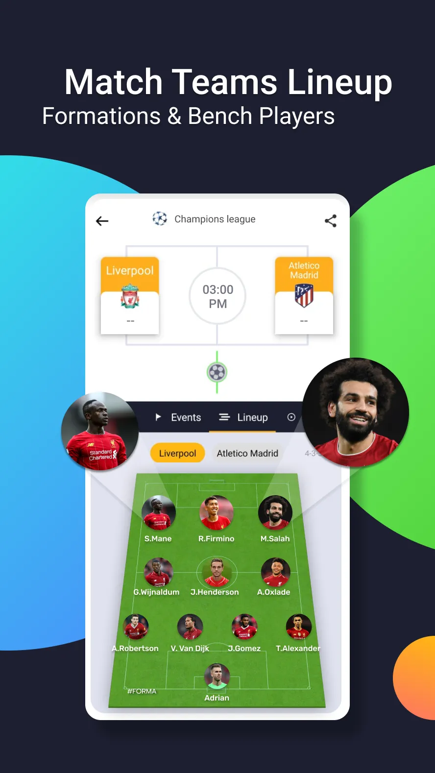 mobiSCORE Today Live Scores | Indus Appstore | Screenshot