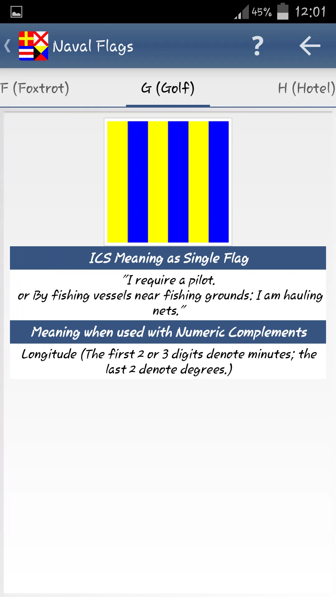 Nautical Flags | Indus Appstore | Screenshot