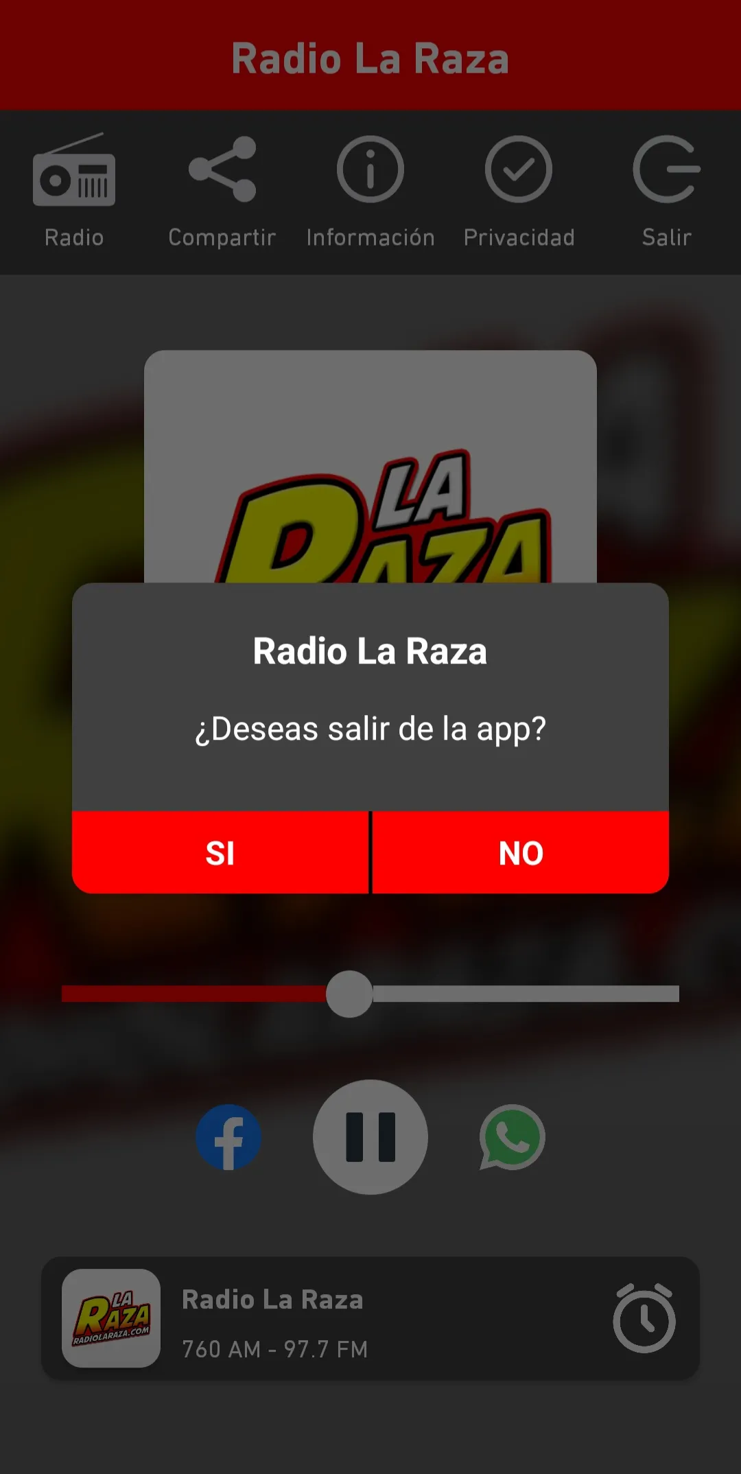 Radio La Raza | Indus Appstore | Screenshot