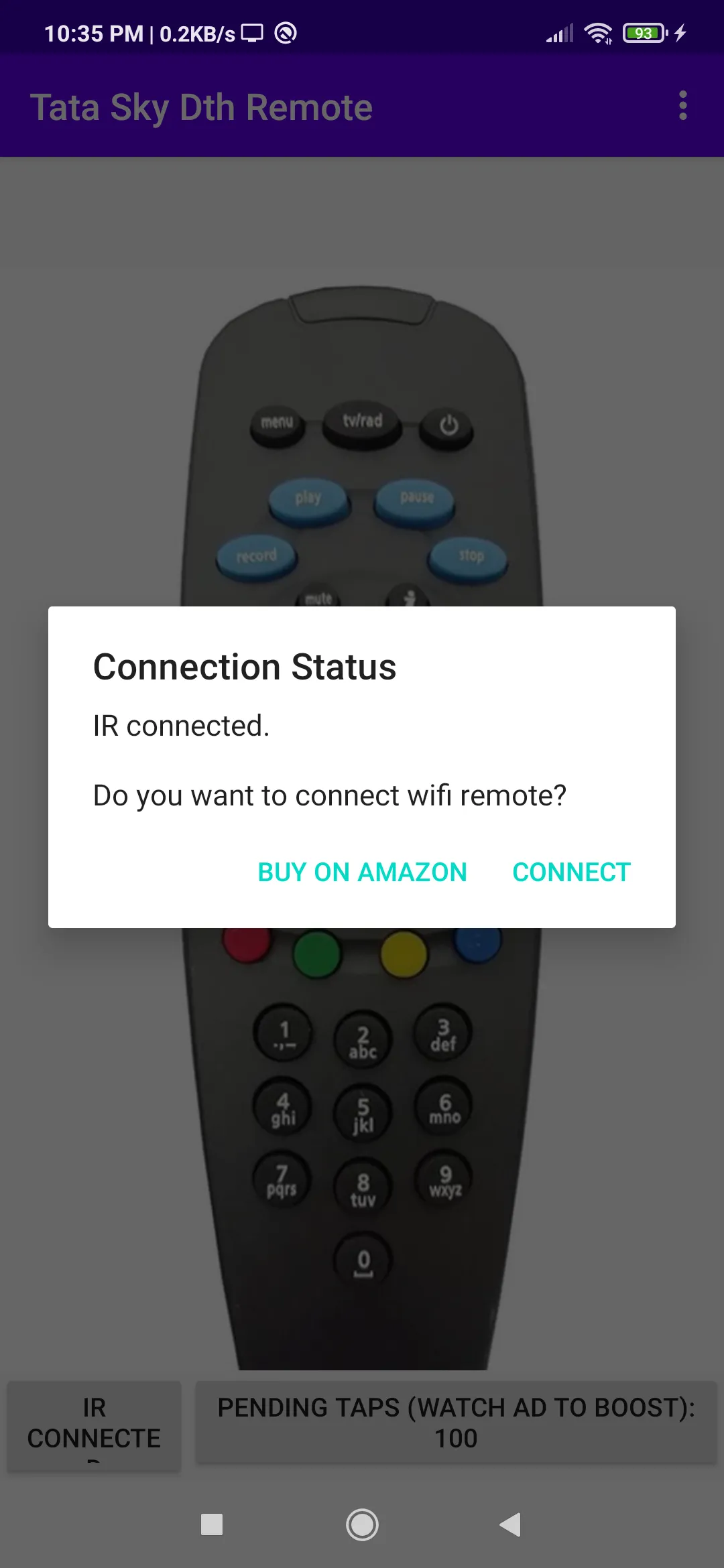 Tata Sky DTH Remote App | Indus Appstore | Screenshot