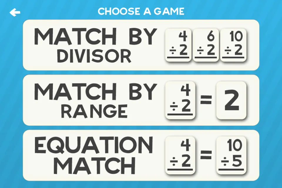 Division Flashcard Match Games | Indus Appstore | Screenshot