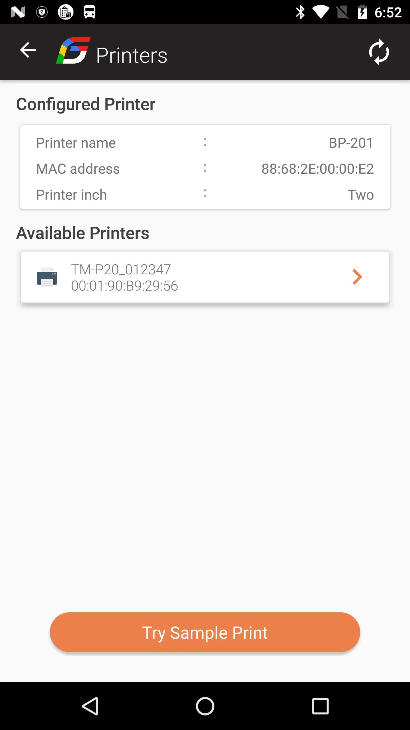 GoFrugal Bluetooth Printers | Indus Appstore | Screenshot