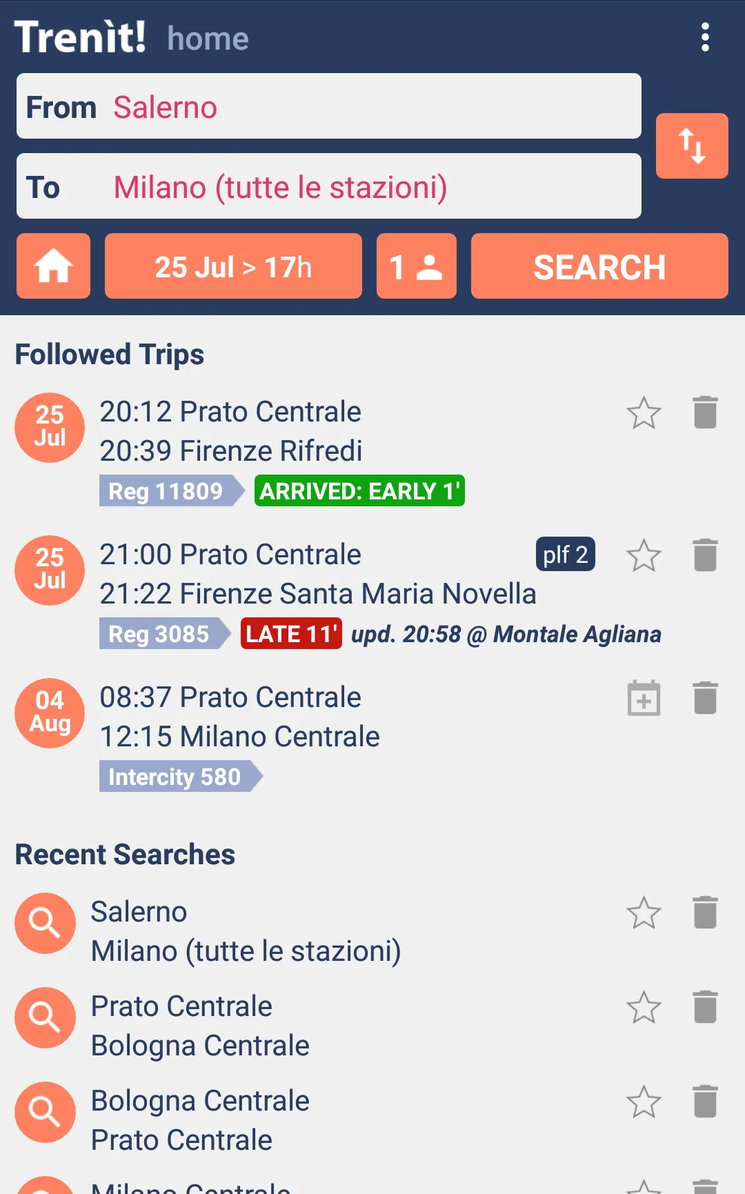 Trenit - find Trains in Italy | Indus Appstore | Screenshot