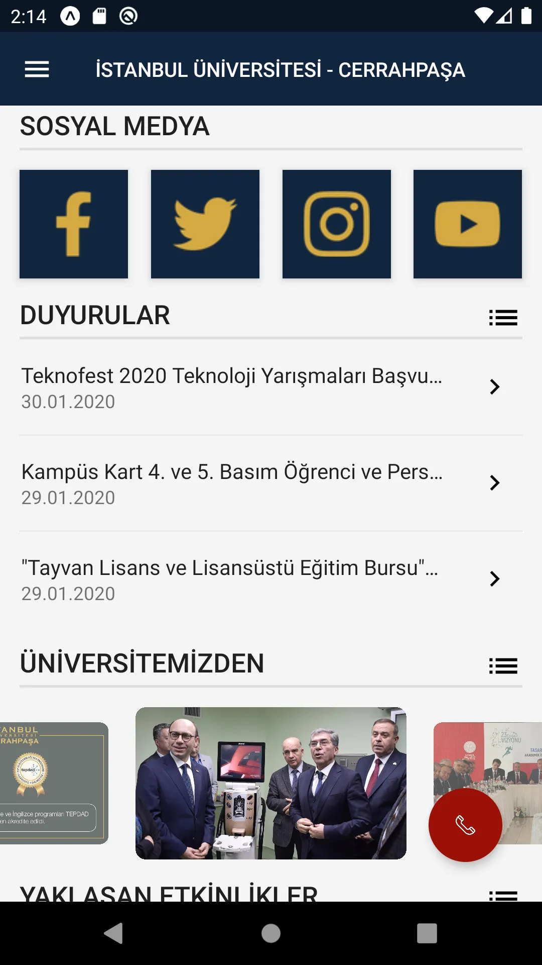 İÜ – Cerrahpaşa Mobil | Indus Appstore | Screenshot