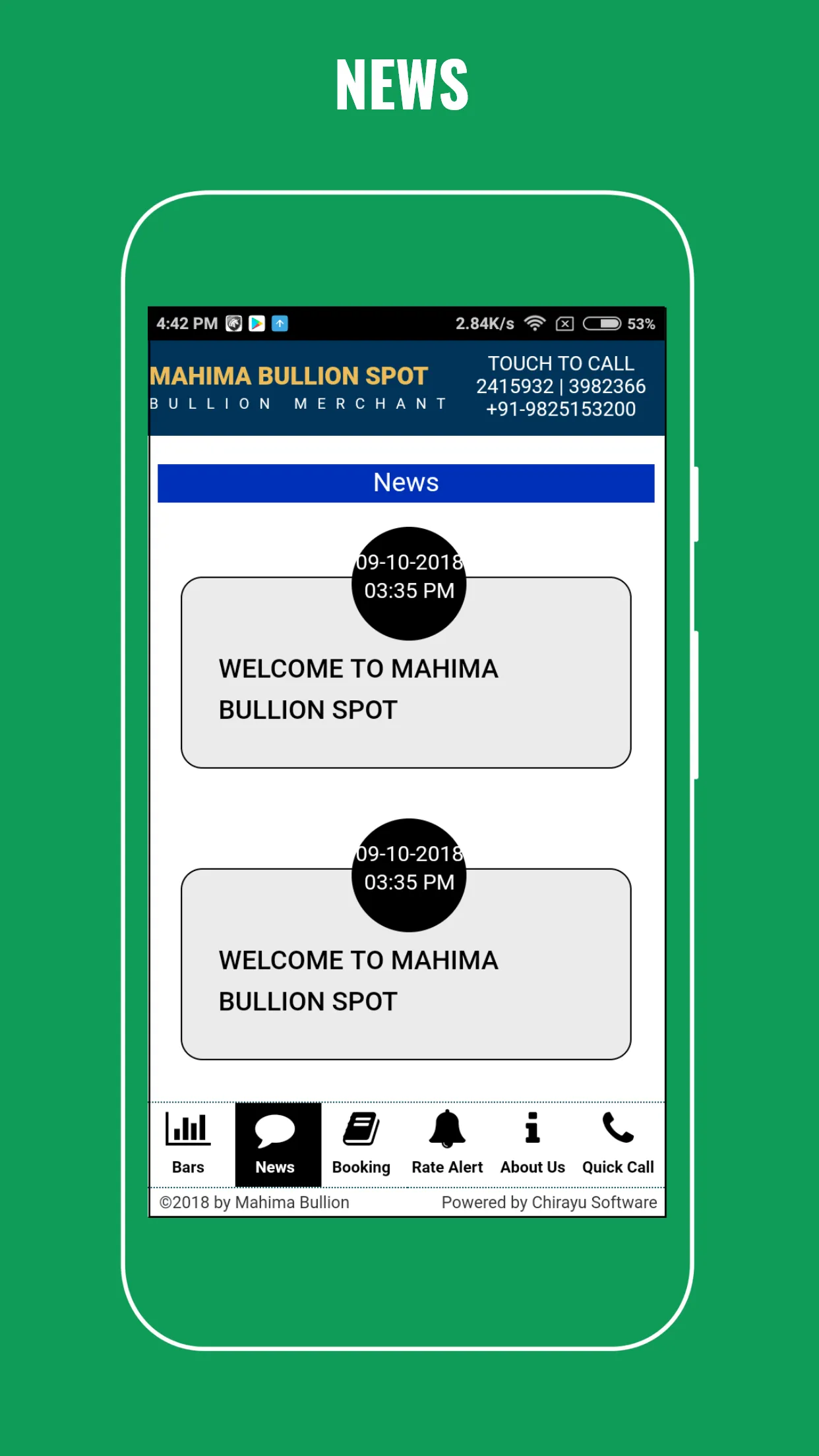 Mahima Bullion Spot - Surat | Indus Appstore | Screenshot