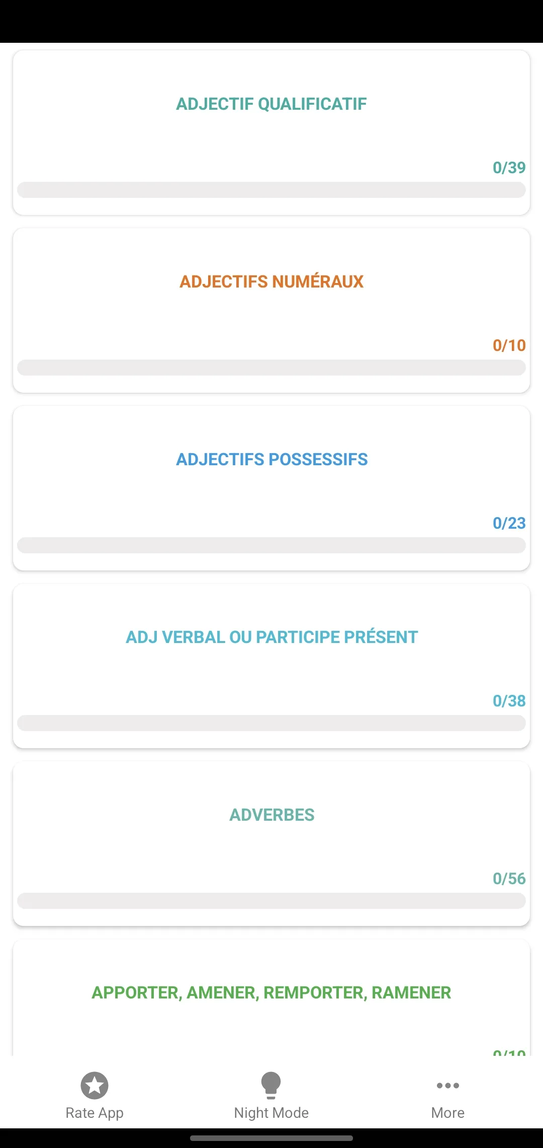 French Grammar Test | Indus Appstore | Screenshot