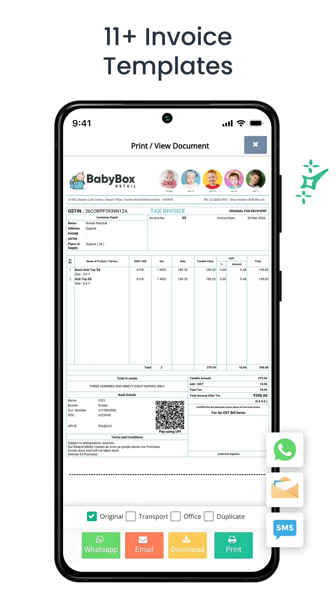 GoGSTBill: Invoice Billing App | Indus Appstore | Screenshot