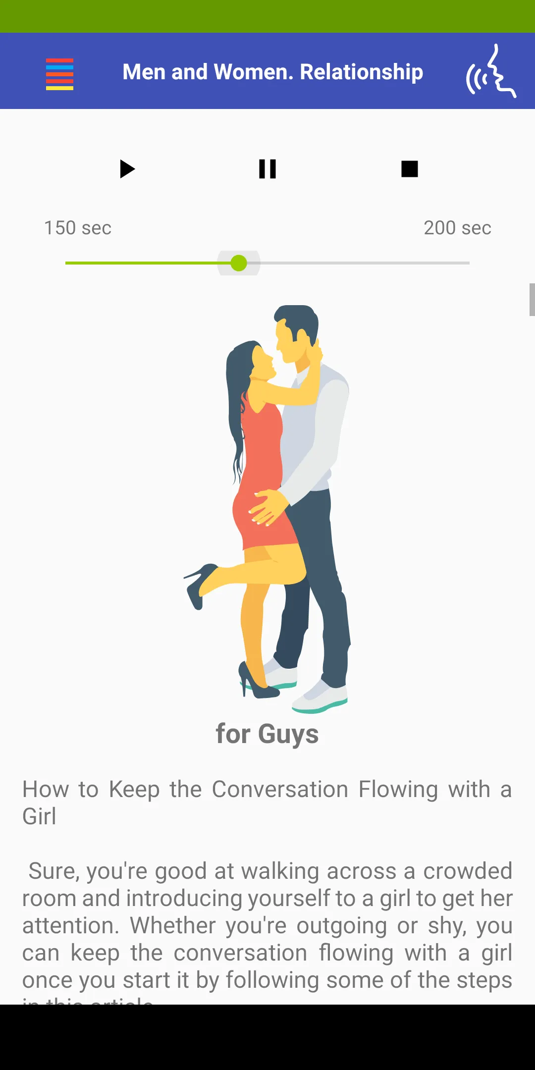 Male and Female. Relationship | Indus Appstore | Screenshot