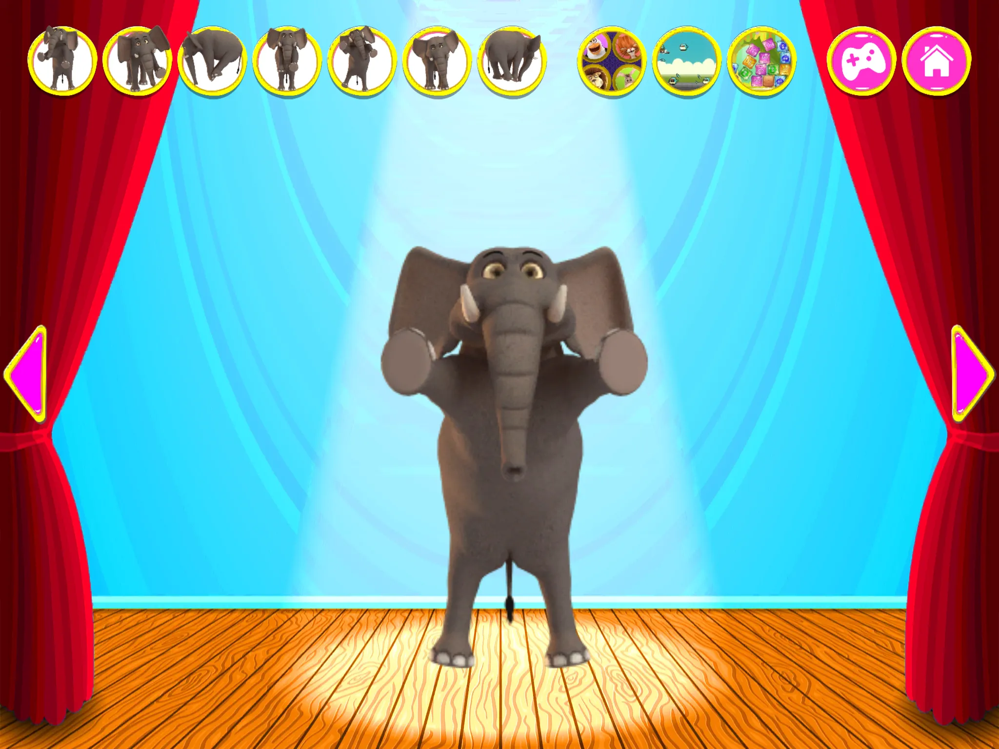 Talking Elephant King Red | Indus Appstore | Screenshot