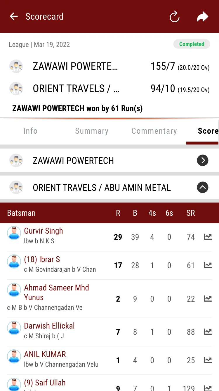 OMAN Cricket | Indus Appstore | Screenshot