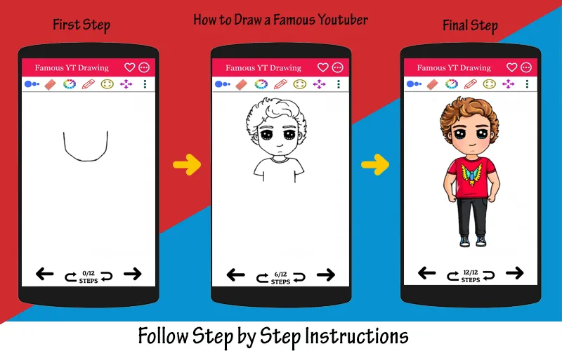 How to Draw Famous Youtubers | Indus Appstore | Screenshot