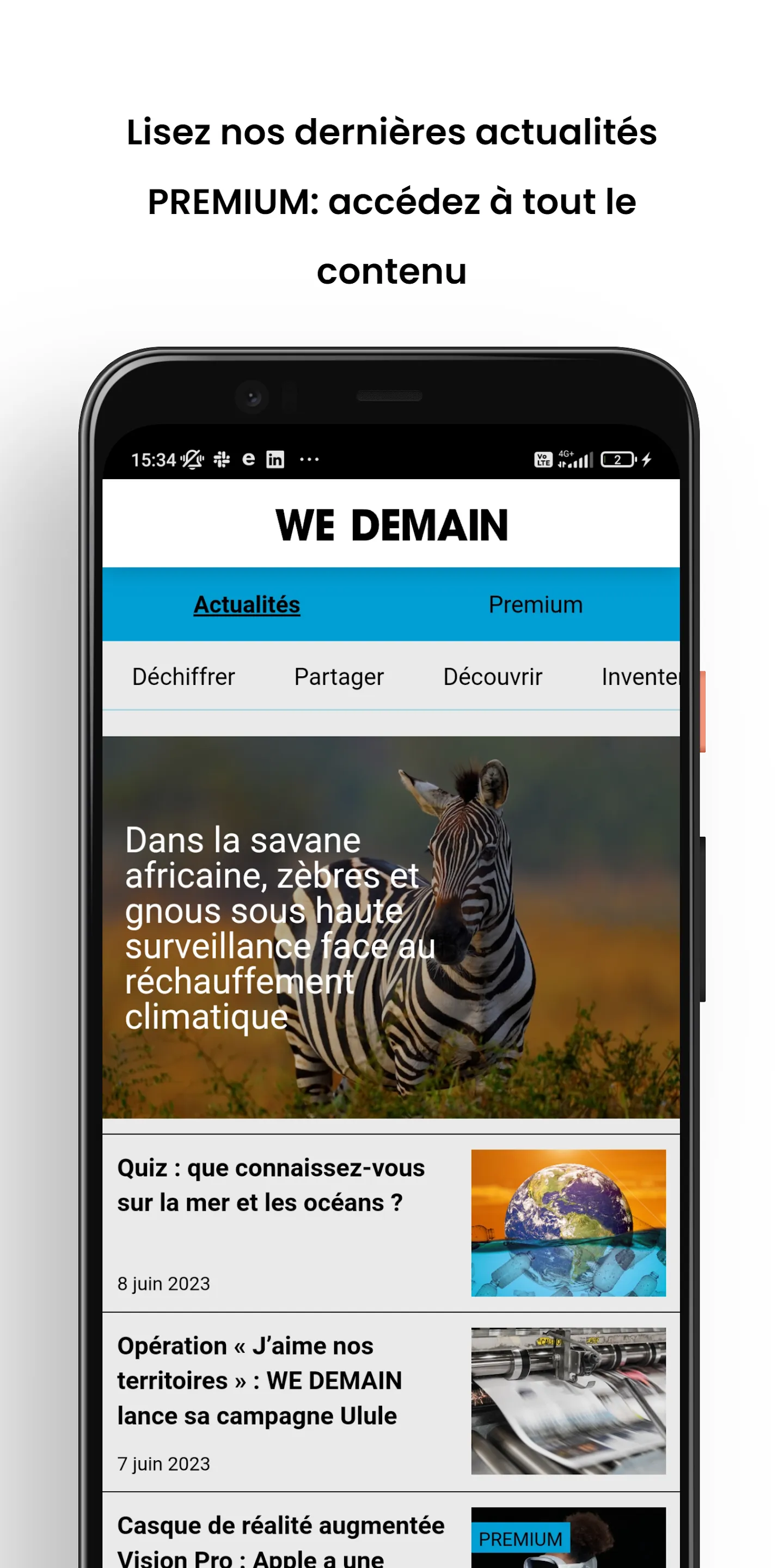 WE DEMAIN | Indus Appstore | Screenshot