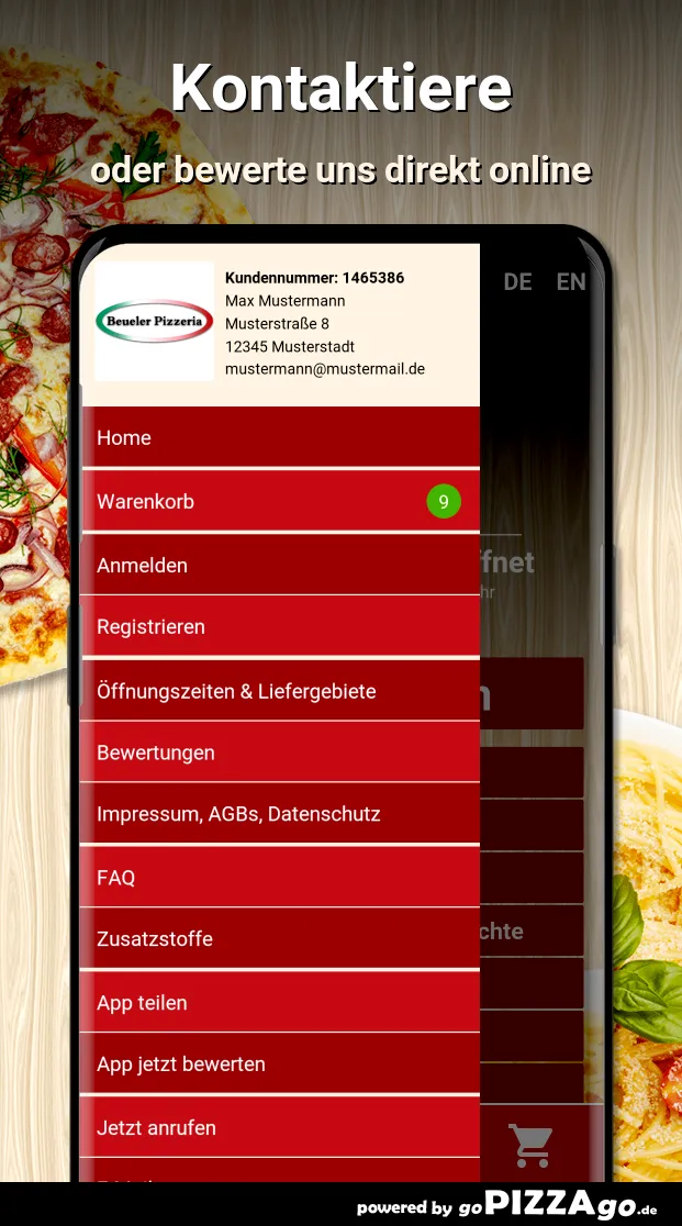 Beueler Pizzeria Bonn | Indus Appstore | Screenshot