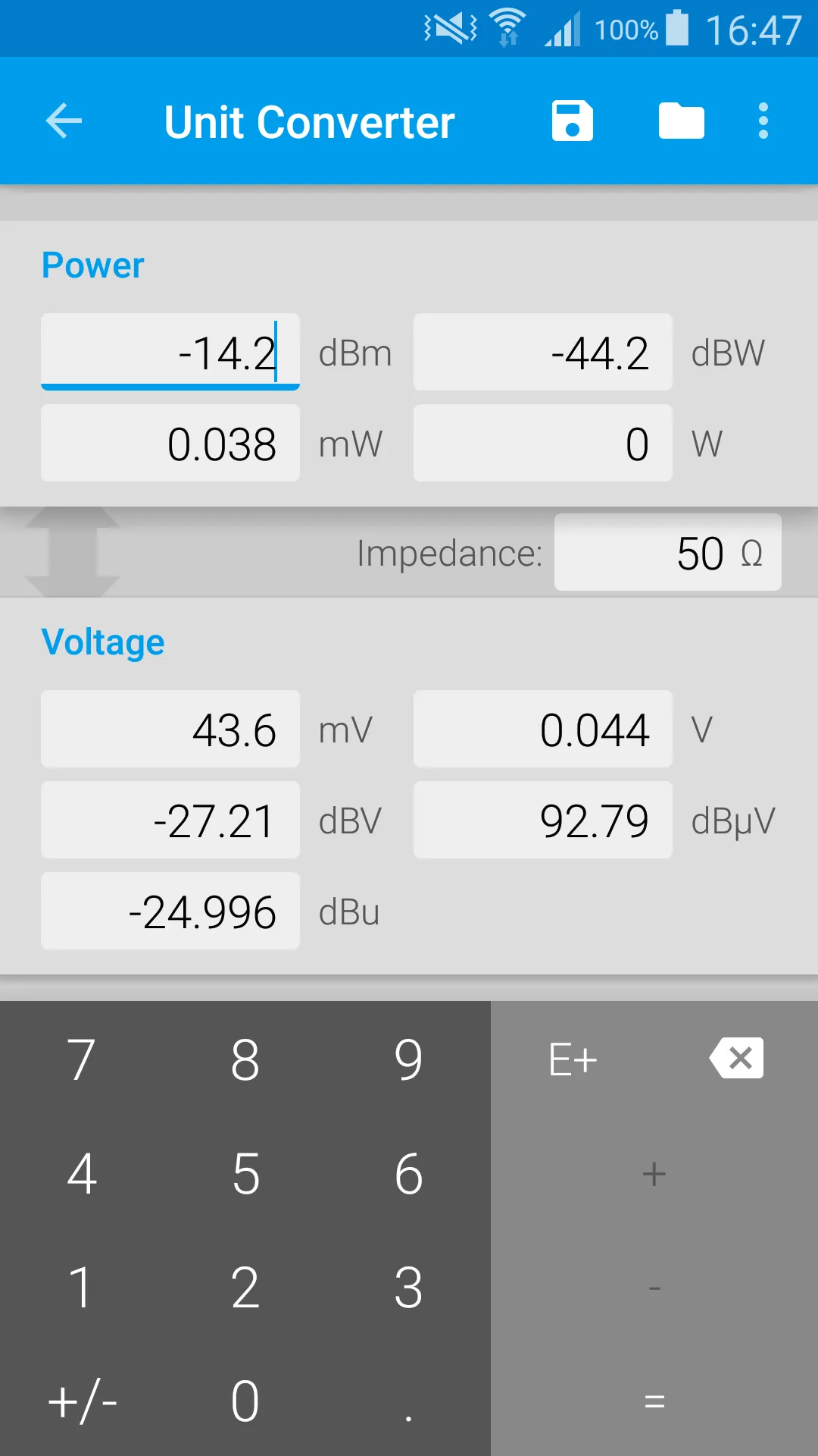 dB Calculator | Indus Appstore | Screenshot