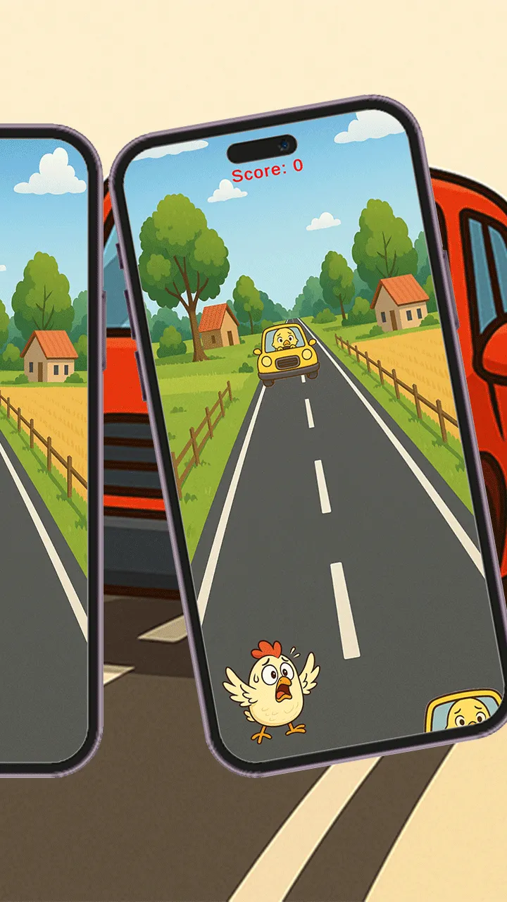 Chicken vs Cars | Indus Appstore | Screenshot