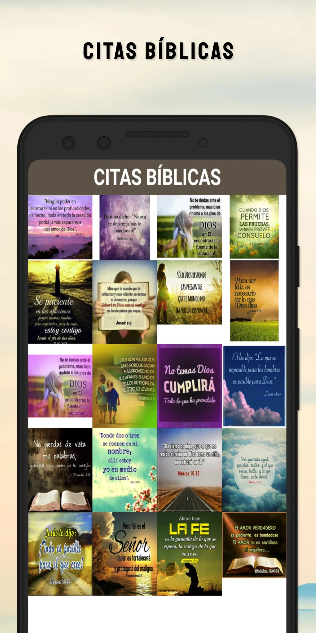 Textos bíblicos con imágenes | Indus Appstore | Screenshot