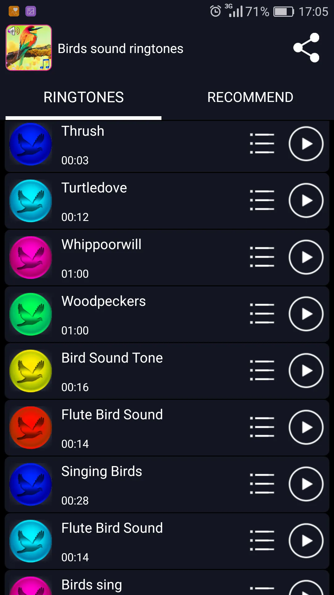 Birds Sound Ringtones | Indus Appstore | Screenshot