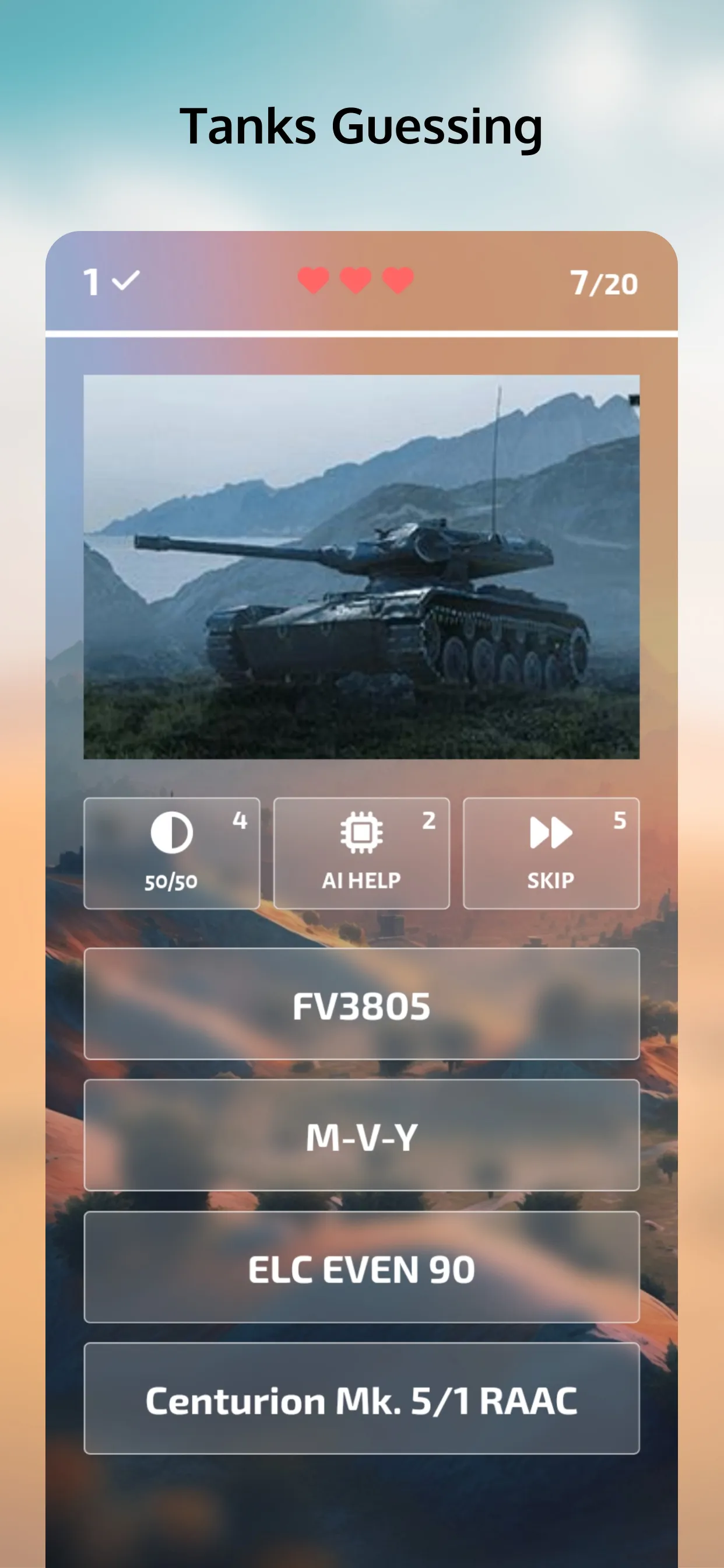 Guess the Tank? WoT Quiz | Indus Appstore | Screenshot