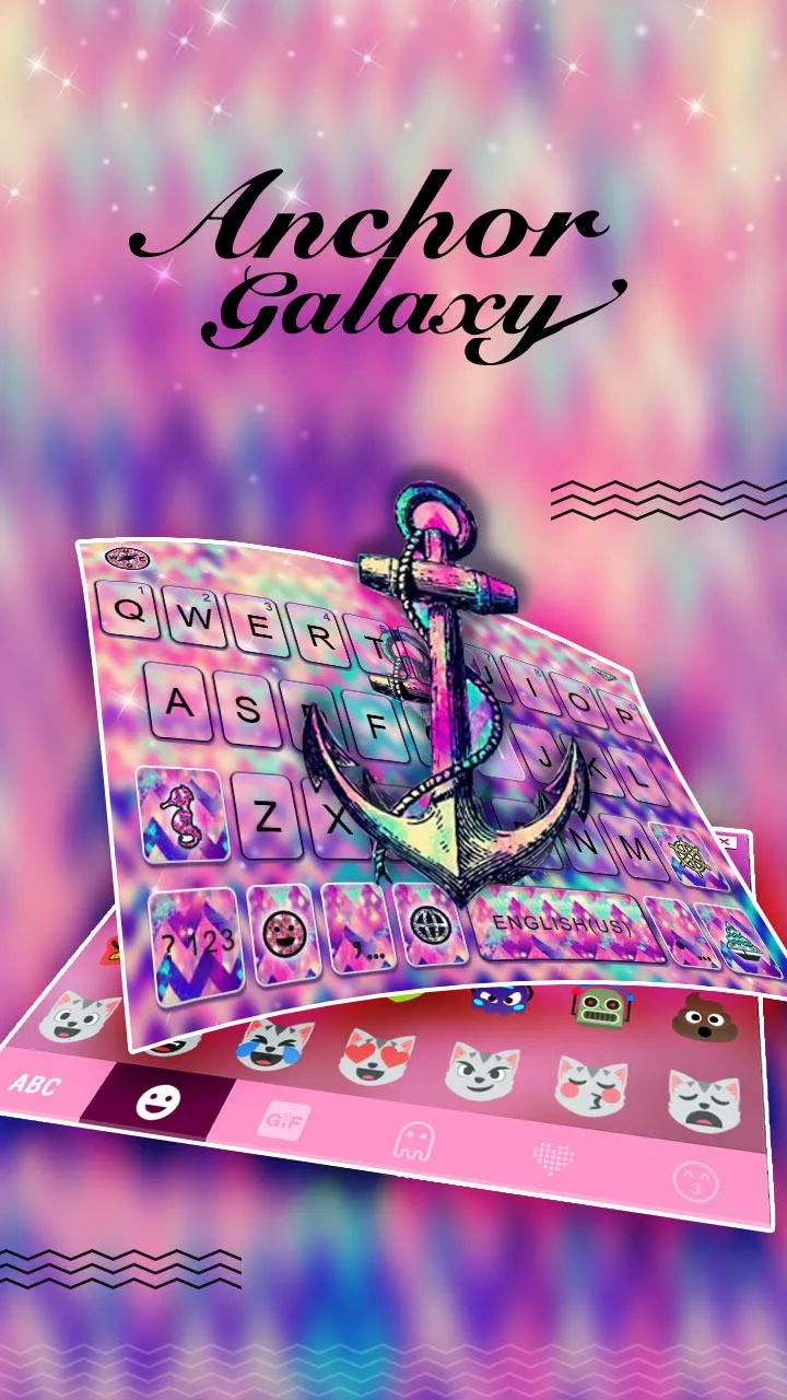 Anchor Galaxy Keyboard Theme | Indus Appstore | Screenshot