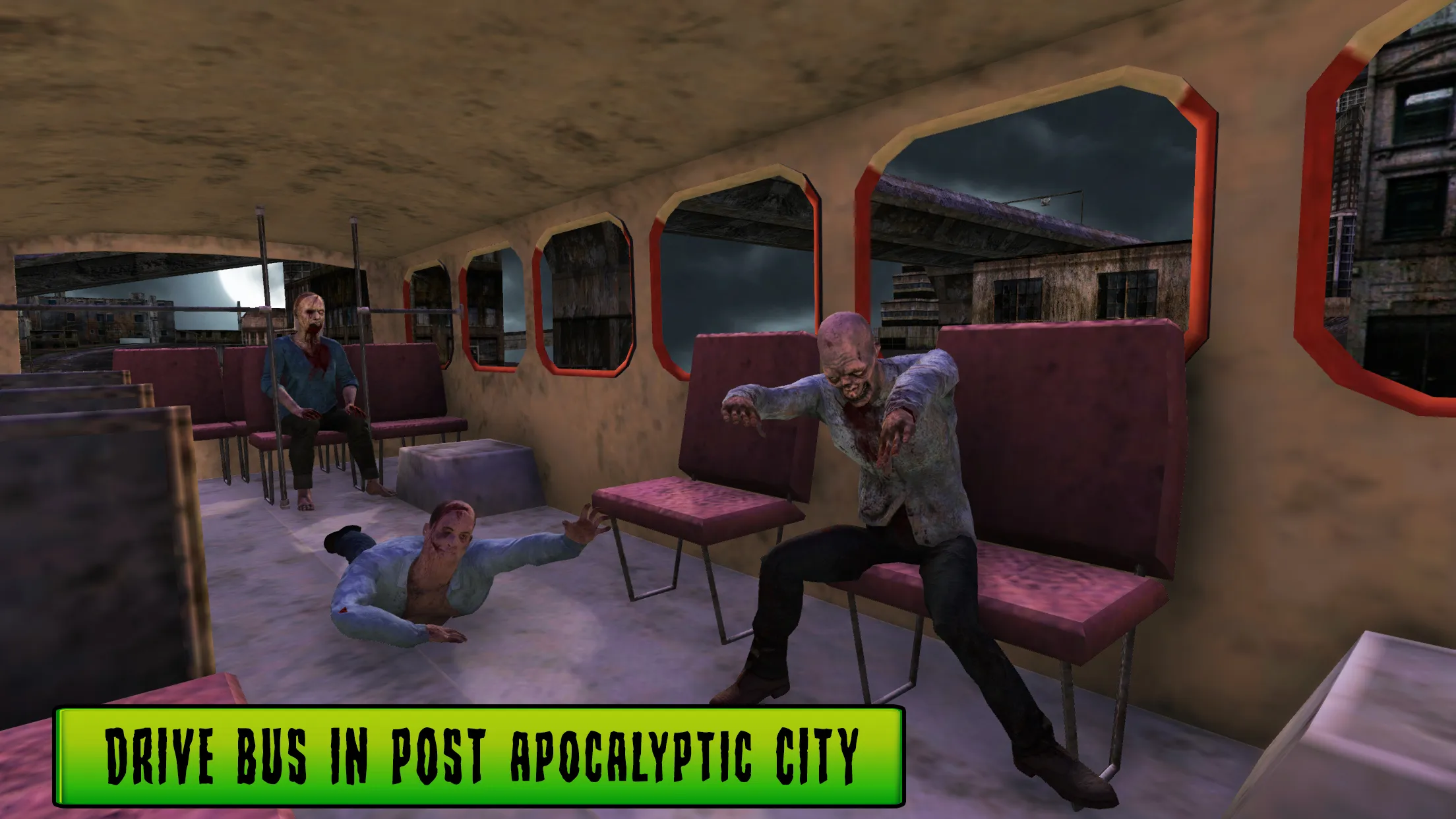 Zombie City Bus Driver Games | Indus Appstore | Screenshot