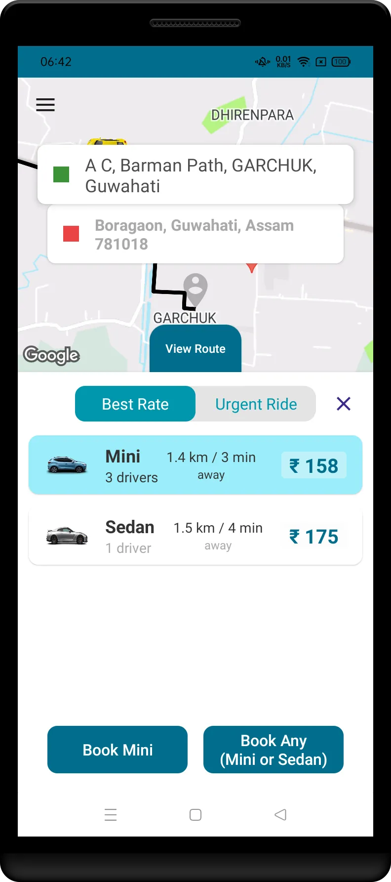 ASTC City Cabs | Indus Appstore | Screenshot