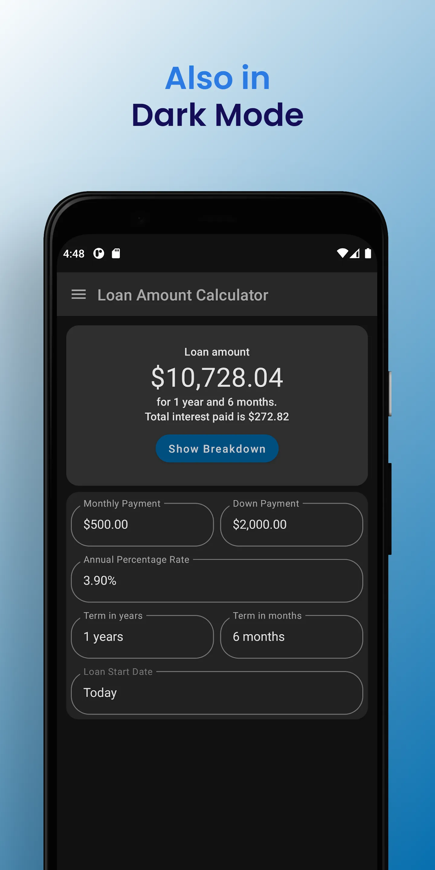 Loan Calculator | Indus Appstore | Screenshot