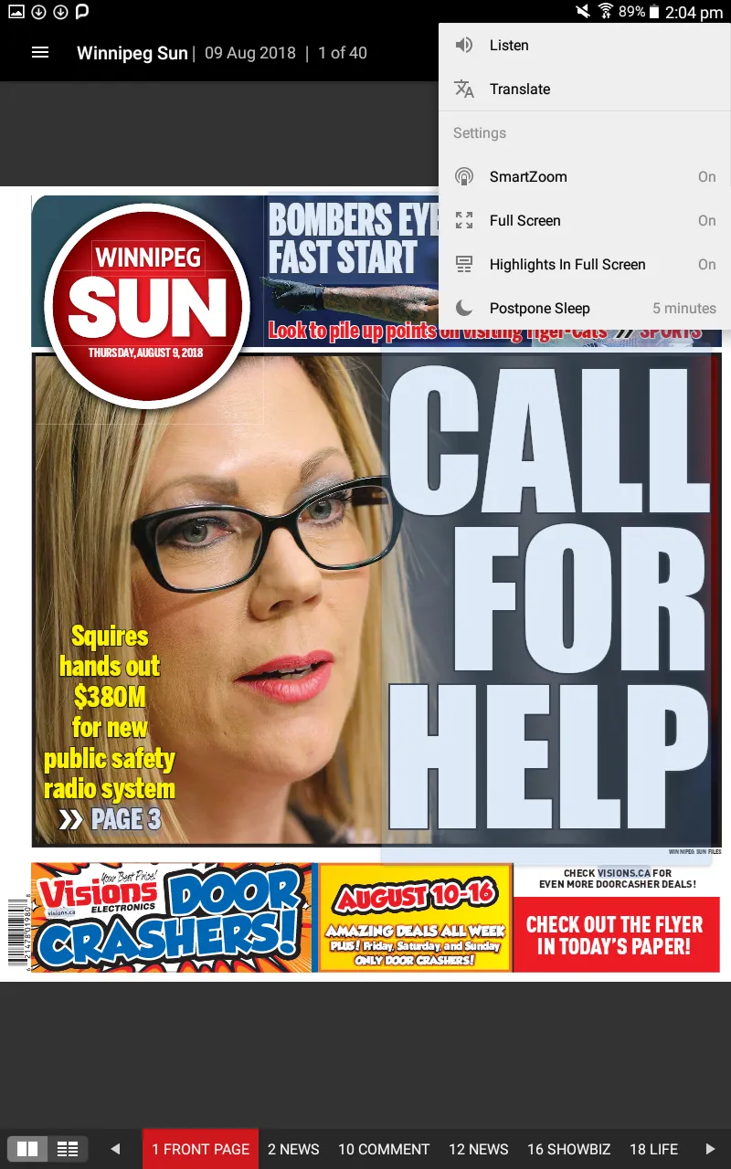 ePaper Winnipeg Sun | Indus Appstore | Screenshot