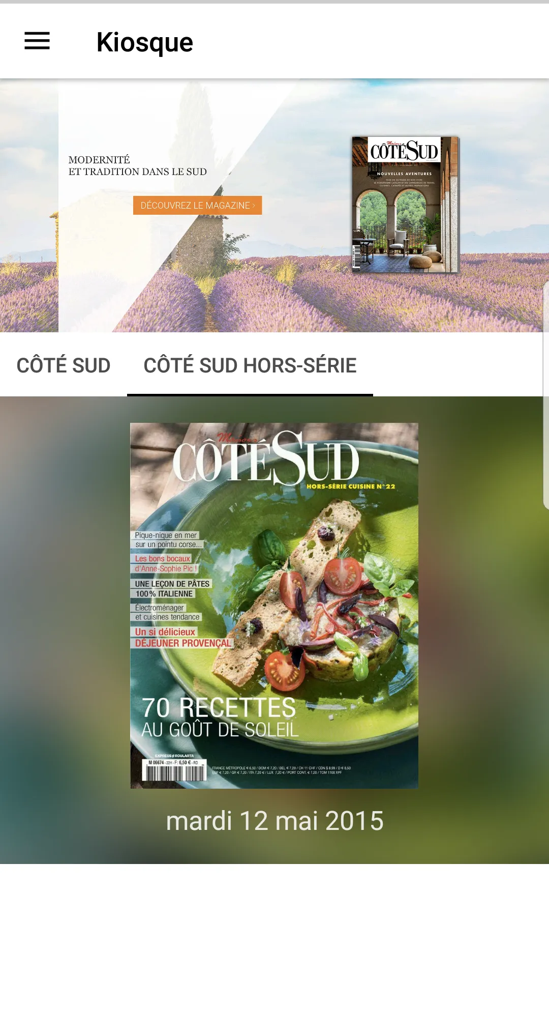 Côté Sud - magazine 1.0 | Indus Appstore | Screenshot