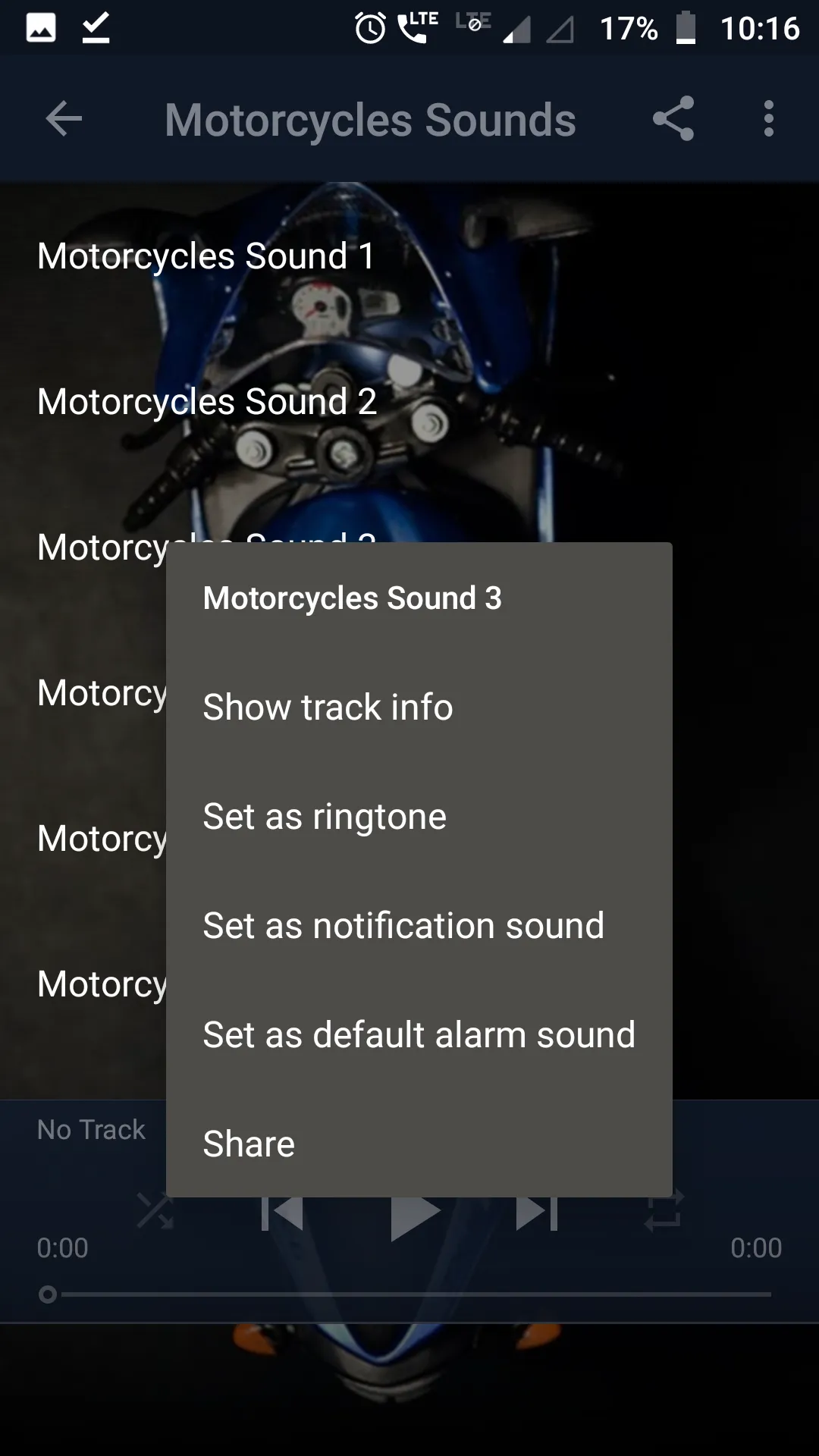 Motorcycles Sounds | Indus Appstore | Screenshot