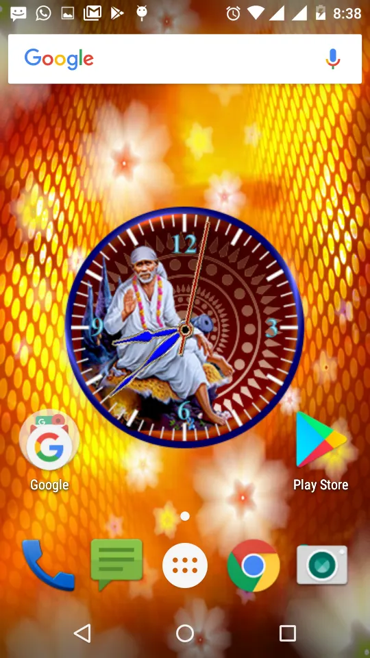 Sai Baba Clock Live Wallpaper | Indus Appstore | Screenshot