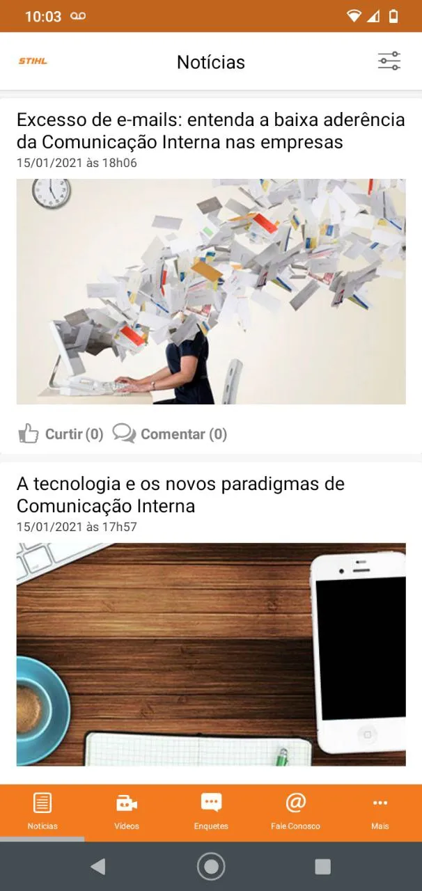STIHL - Comunicação Interna | Indus Appstore | Screenshot