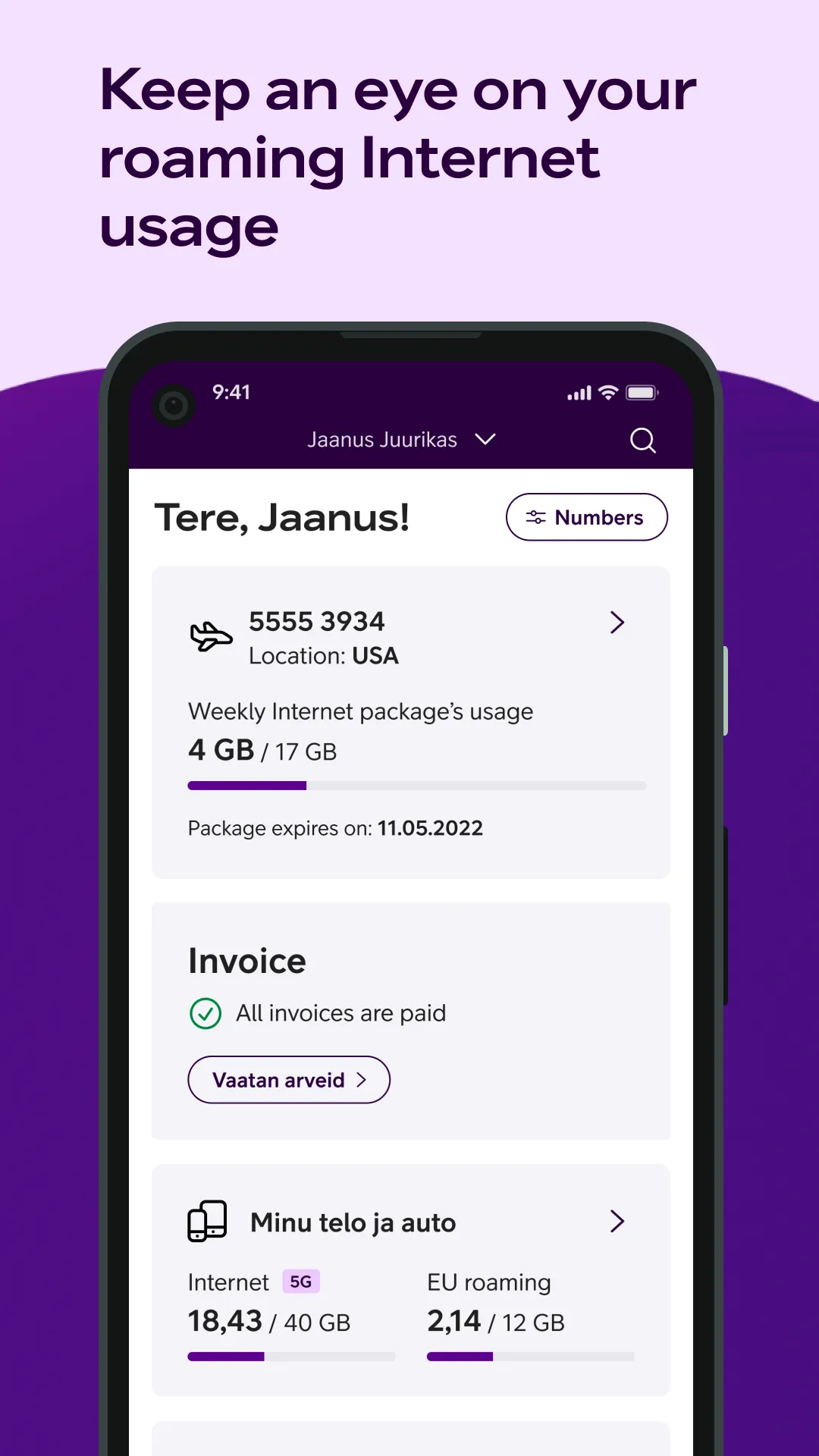 Minu Telia | Indus Appstore | Screenshot