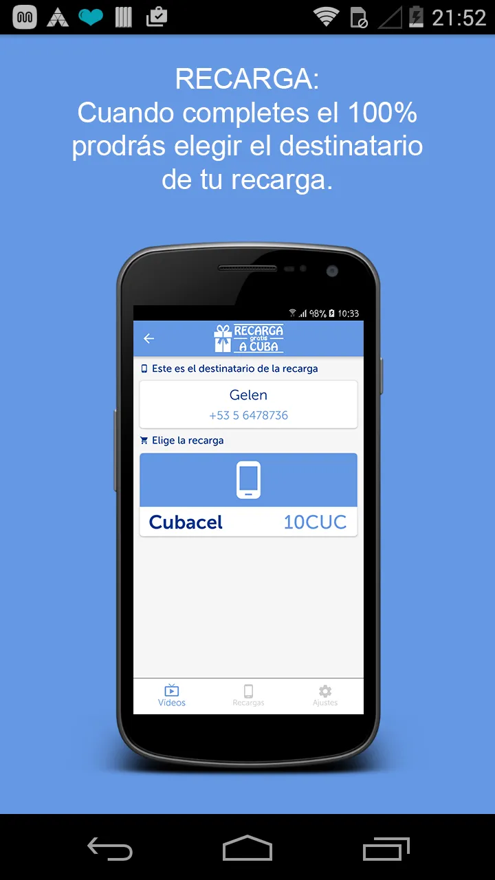 Regala recargas a Cuba | Indus Appstore | Screenshot