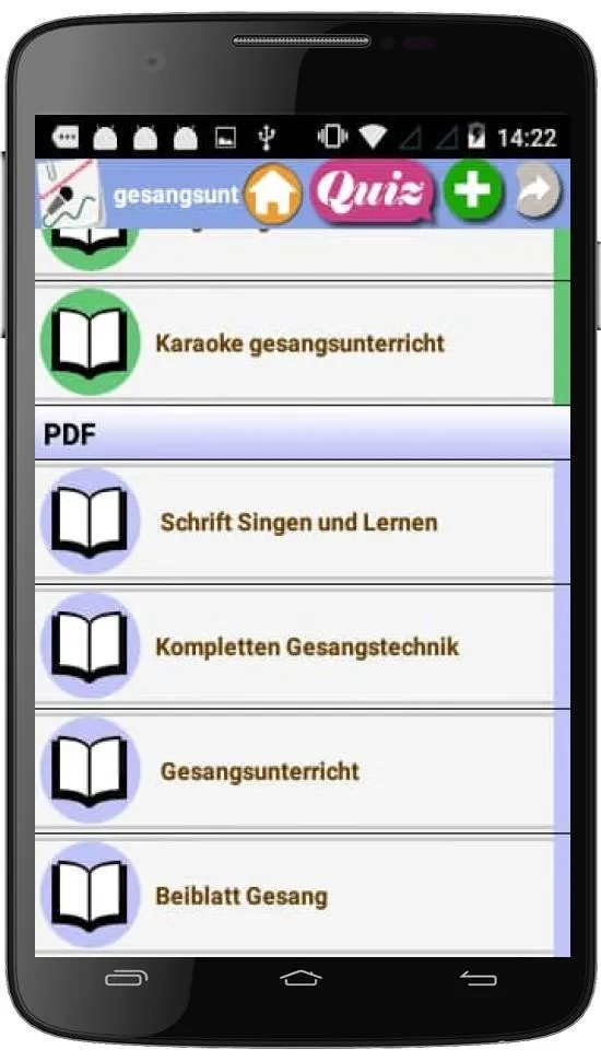 Gesangsunterricht | Indus Appstore | Screenshot