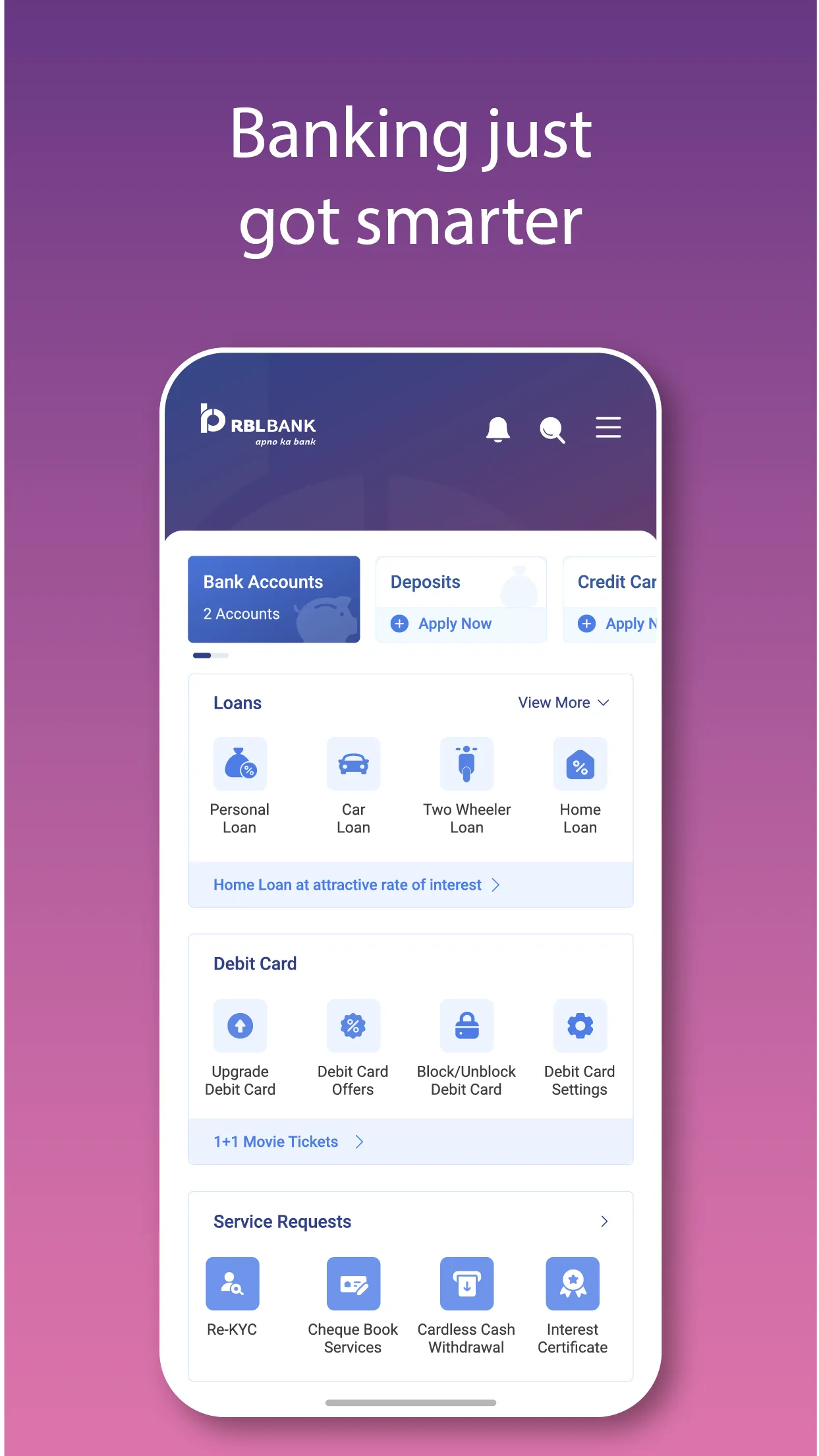 RBL MyBank (Prev. RBL MoBank) | Indus Appstore | Screenshot