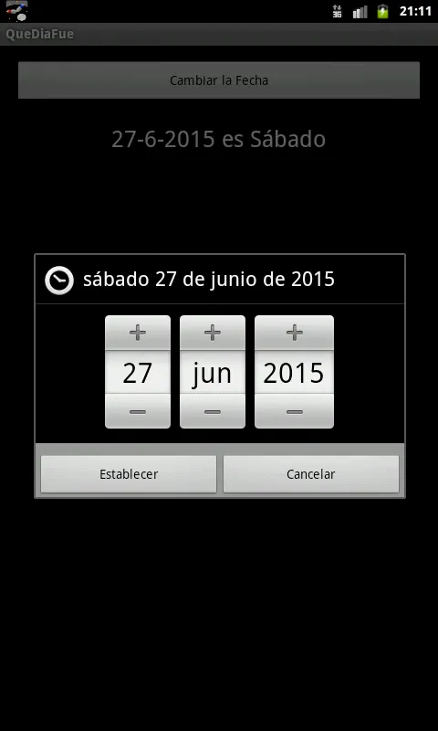 QueDiaFue | Indus Appstore | Screenshot