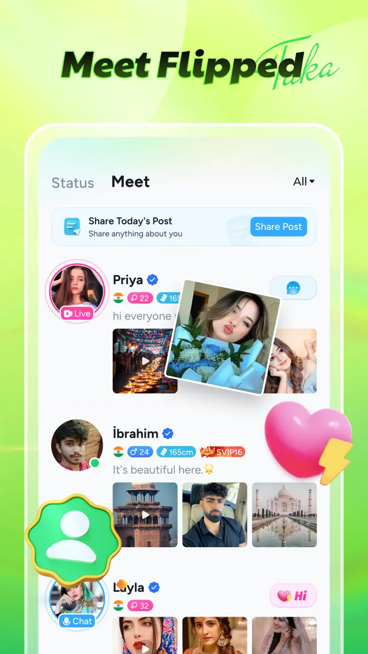 Taka - Chat, Live, Games room | Indus Appstore | Screenshot